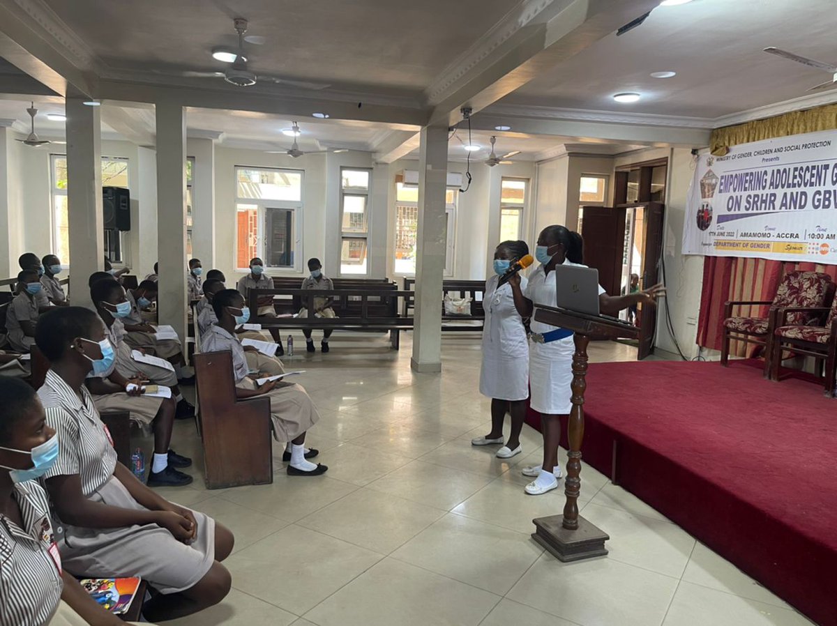 news_ghana's tweet photo. Give girls proper education on Sexual Reproductive Health Rights, Gender-Based Violence https://t.co/8G7wfvu0rD #News #DepartmentofGender #GenderBasedViolence #Girls #Letseducate https://t.co/Vz5tKa3GaC
