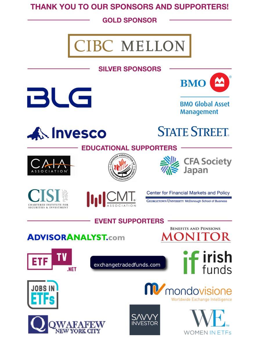 etfgi's tweet photo. Announcing the details for the 4th Annual @ETFGI Global #ETFs Insights Summit #Canada in person on Nov 30th in Toronto and virtual on Dec 1st Free for #IIROC and #MFDA advisors and institutional investors, CPD credits #RegisterNow to join the discussion https://t.co/sZc6xUfxdd https://t.co/23XRpPVQ4d