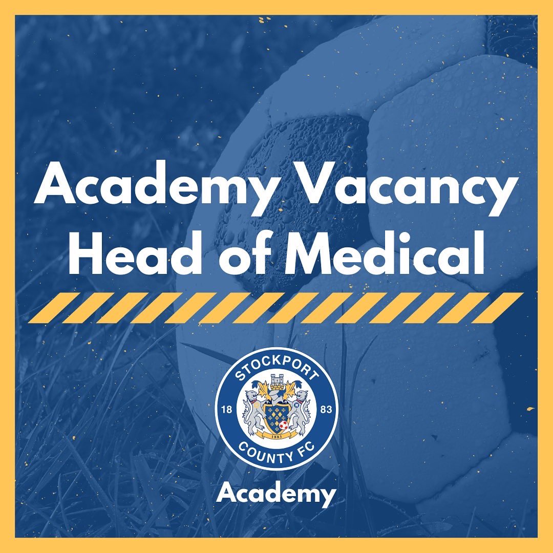 The deadline to apply for the current Academy vacancies is Monday 27th June! 

See here for more information: efl.com/-more/jobs/