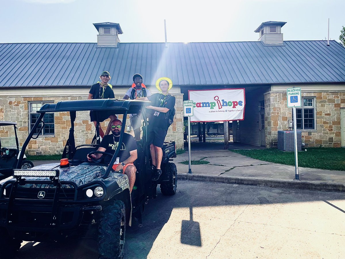 campihope's tweet photo. Dear @JohnDeere, 

This is a group of cancer survivors and siblings that take part in Camp iHope. They work very hard. We were loaned a Gator this year and it literally saved the week for us! Any chance you want to sponsor one for us?! 

#campihope https://t.co/4cm8Kg8lWT