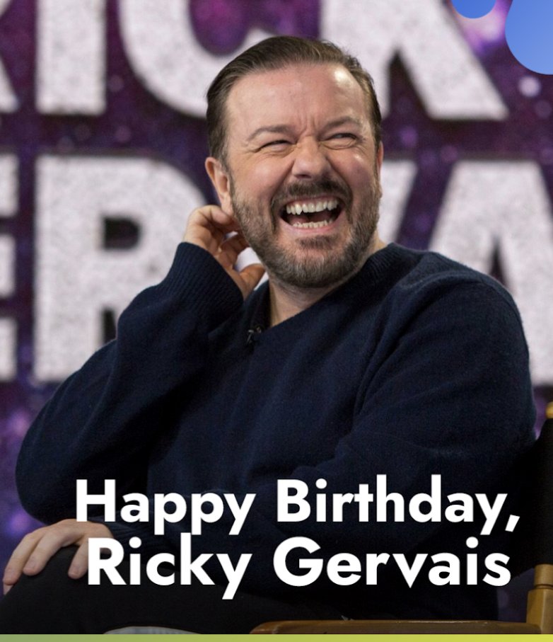 Happy birthday Ricky Gervais! 