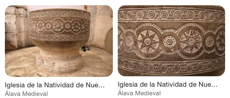 De #Arkaia o #Arcaya… esta hermosa Pila Bautismal.
#EstrellaDe8Puntas ❤️