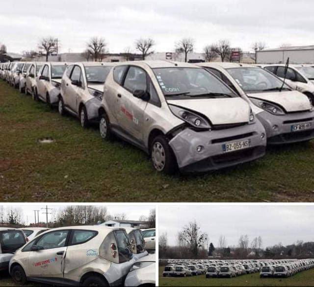 El "cementerio" de los coches eléctricos en París. Todos se han quedado sin baterías, y cuesta demasiado cambiar comparado con un coche nuevo. Ningún vertedero los acepta.

Cuando te das cuenta del alto precio en términos de sostenibilidad medioambiental, el daño ya será enorme.