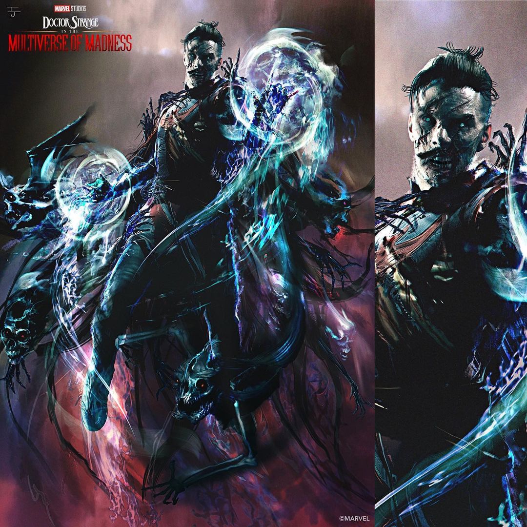 qgmarvelcomics's tweet photo. Novas artes conceituais de #DoctorStrange #MultiverseOfMadness https://t.co/vs54fuYXcO