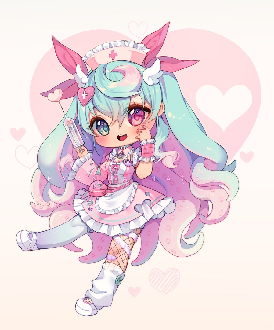 「Ready for you love booster? 💗
Chibi com」|Hyanのイラスト