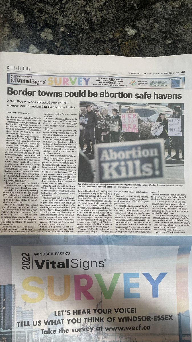strayfaxx's tweet photo. Just saw this in todays paper.. #RoeVWade https://t.co/XWrDBG57Ci