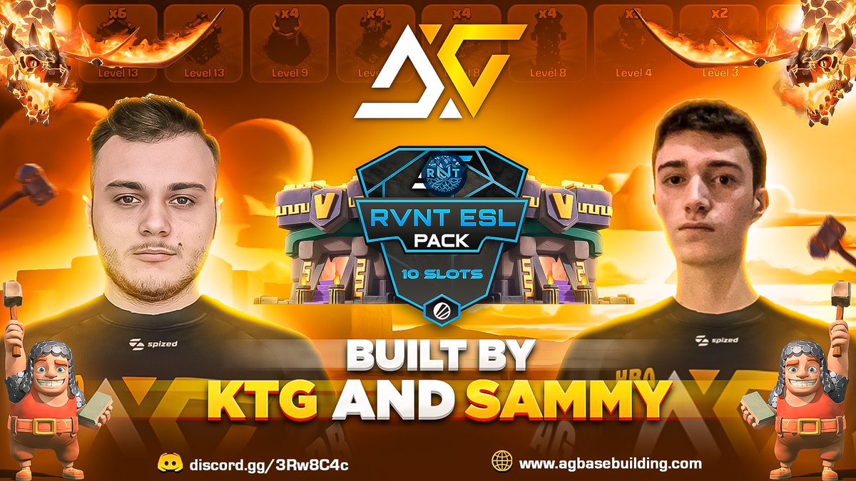 RVNT ESL Pack🔥

🔹Built by Top builders of <a href="/RadikonVNT/">RVNT | Radikon VN Team</a> 

🔹x5 ESL extra cared baited bases

🔹Limited to 10 buyers only

agbasebuilding.com/products/rvnt-…