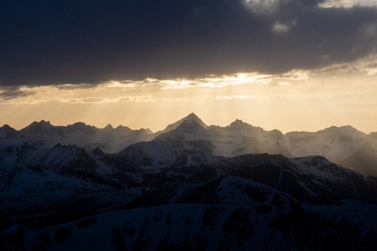 Tranquil moments of light at 14,000 feet in the southern Rockies