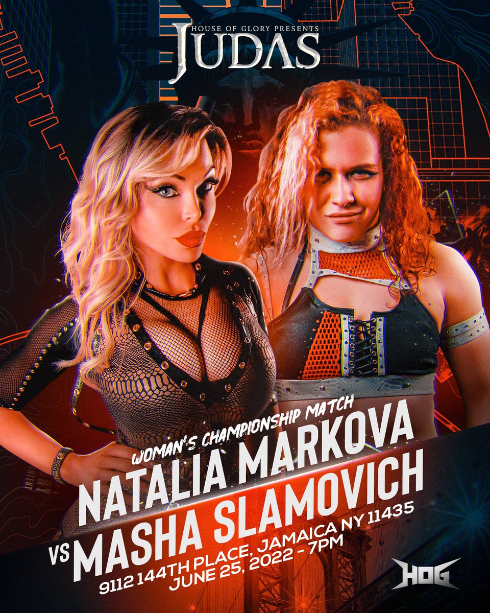 UVProducts's tweet photo. @HOGwrestling presents #HOGJudas tonight live on @FiteTV
- #WomensTitle
Natalia Markova (c) vs. Masha Slamovich
- #CrownJewelTitle
Charles Mason (c) vs. Homicide
- Cashflow v Carlos Ramirez
- #HeavyweightTitle Tournament Second Round Match
JONAH vs. Jacob Fatu
#Prowrestling https://t.co/pFznX2uBiD
