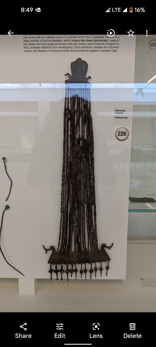 AnthropologisTL's tweet photo. If anyone at #ISABS #ISABS2022 #ISABS12 in Dubrovnik found a pendant that looks like this archaeological piece (it's a consumer remake) it's mine! It fell off during the gala. Please dm. https://t.co/XMvyhZghHV