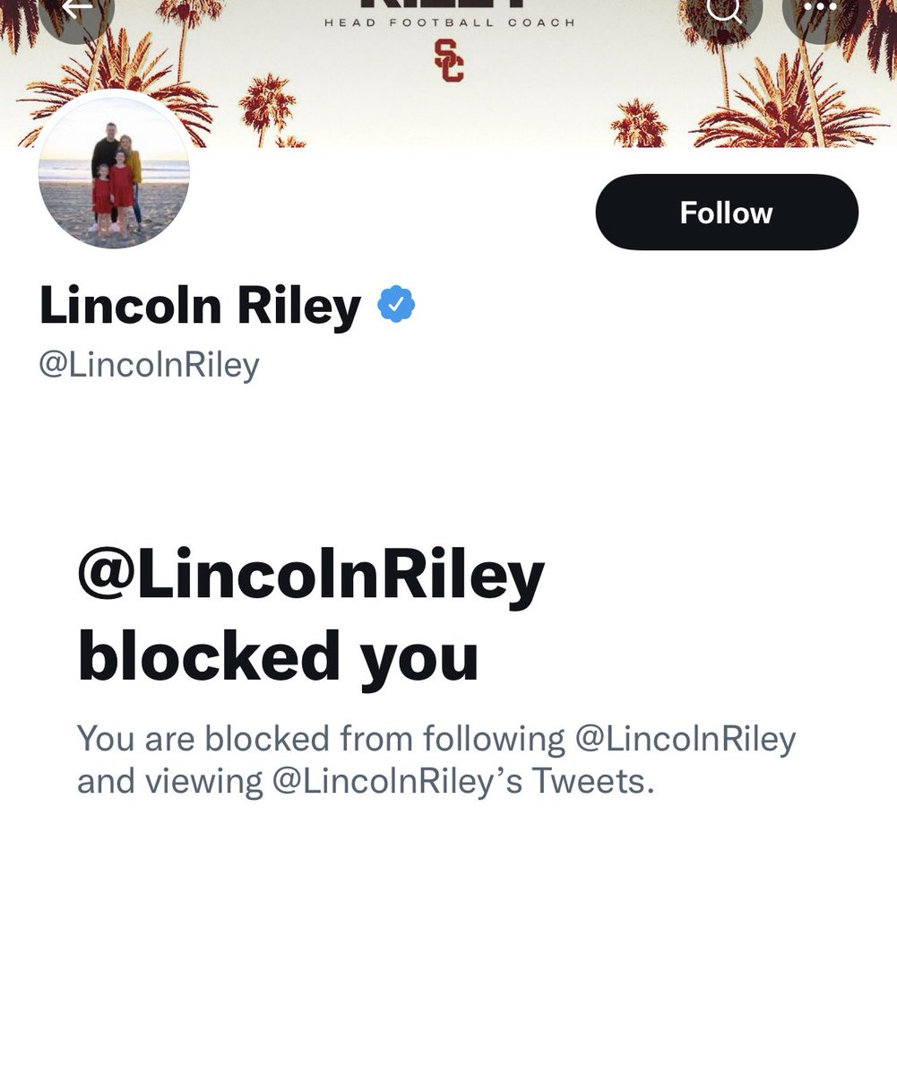 3YearLetterman's tweet photo. When you can’t handle the grind of an SEC schedule https://t.co/tPd58RMXei