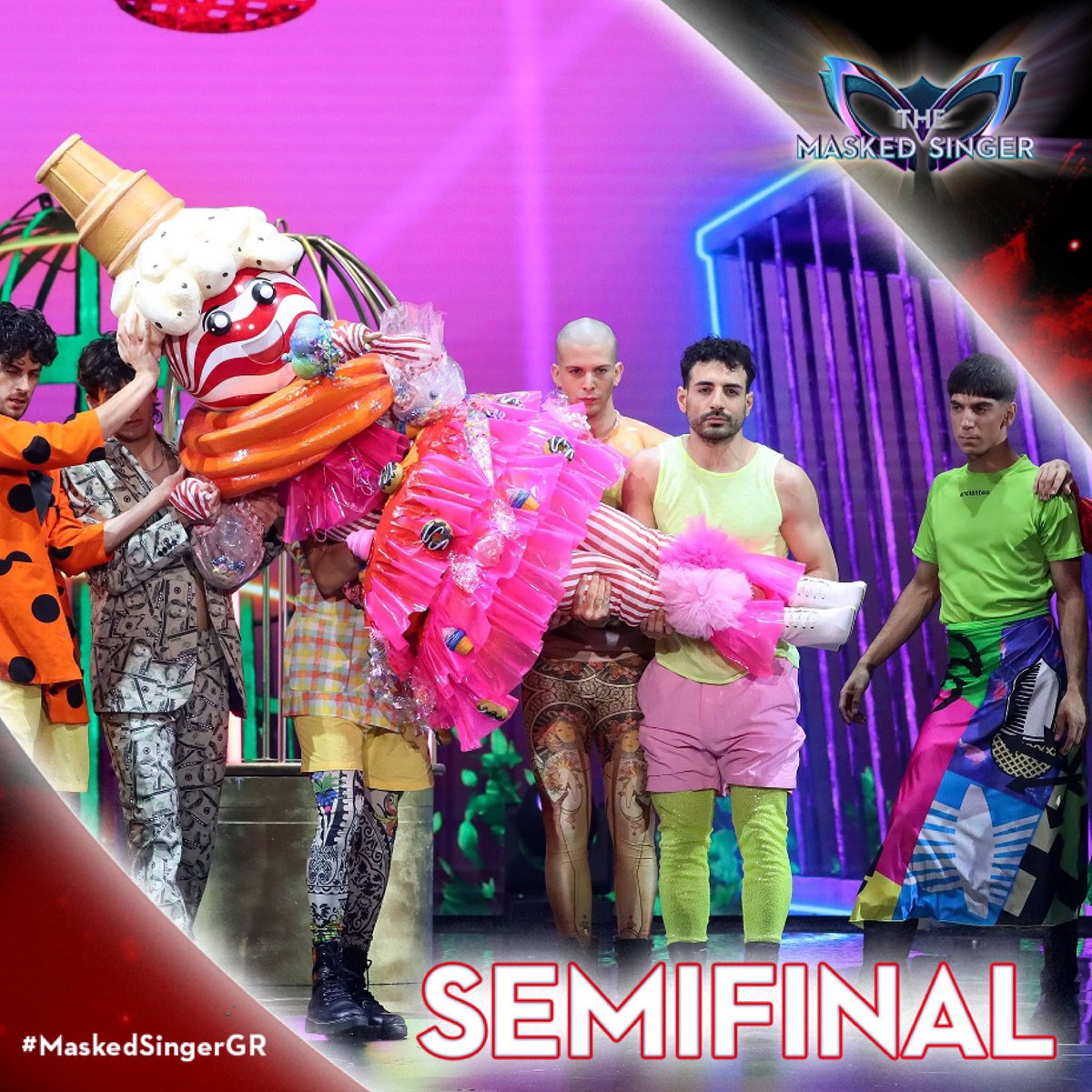 Πανικό φέρνει το παγωτό στο #MaskedSingerGr 🍧