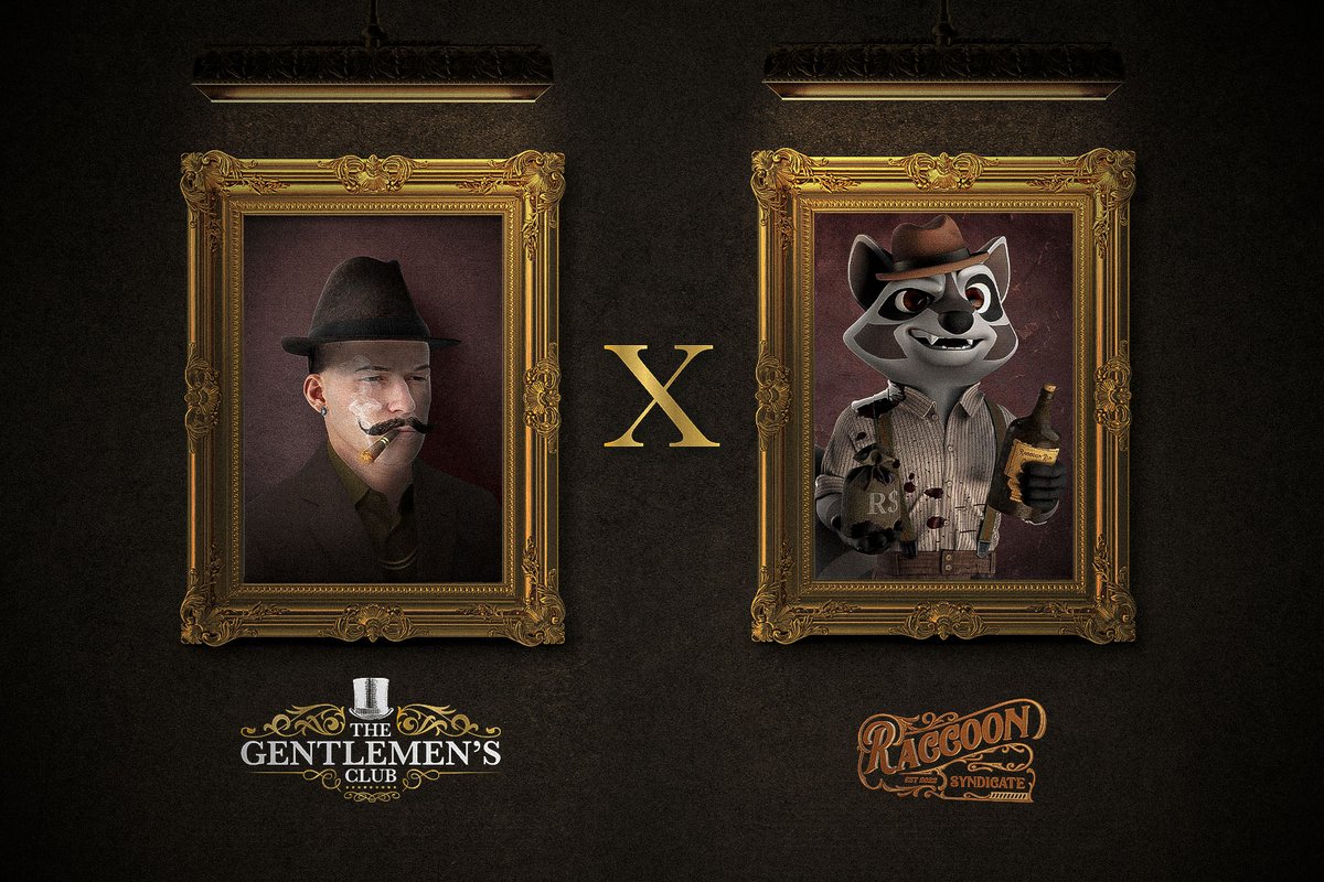 RaccoonSyndicat's tweet photo. 🔥Raccoon Syndicate x The Gentlemen's Club 🔥

‼️WIN: 10 x WL for TGC‼️

TO ENTER⬇️: 
1️⃣Follow @Raccoonsyndicat &amp; @GentlemensC_NFT
2️⃣Like, Retweet, &amp; Tag 3 friends
3️⃣Join Raccoon Syndicate Discord: https://t.co/qb27QLkKVx

24H ⏰

#CNFT #CNFTGiveaways $ADA #Cardano #CardanoNFT https://t.co/va5CYW129v
