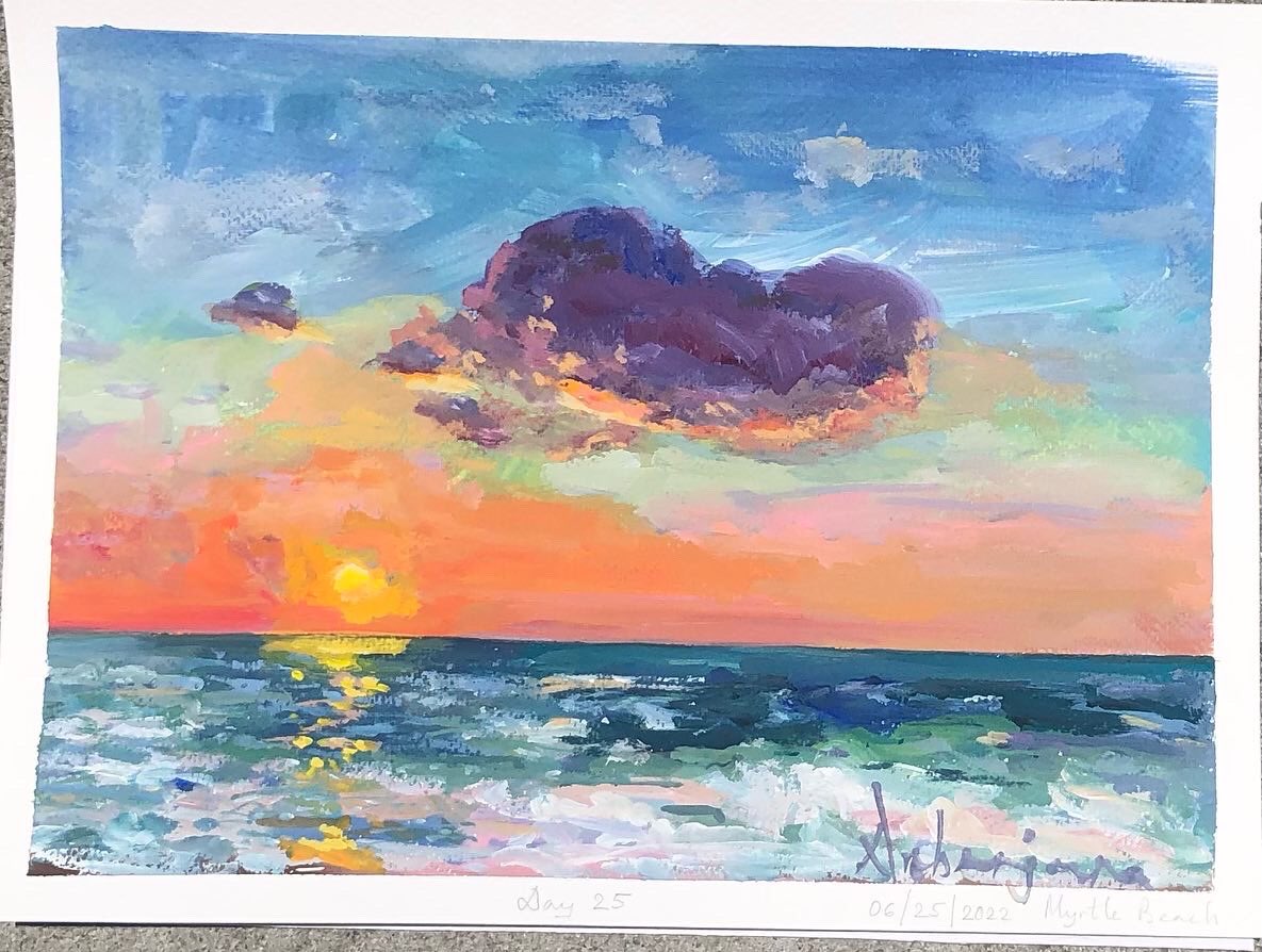 Good day for me 😊
My #TAE22 card supporting Encephalitis Society sold at York, UK at the opening just a little while ago 😀😀😀
and my this morning sunrise sold too. 
Love  red dots 🔴