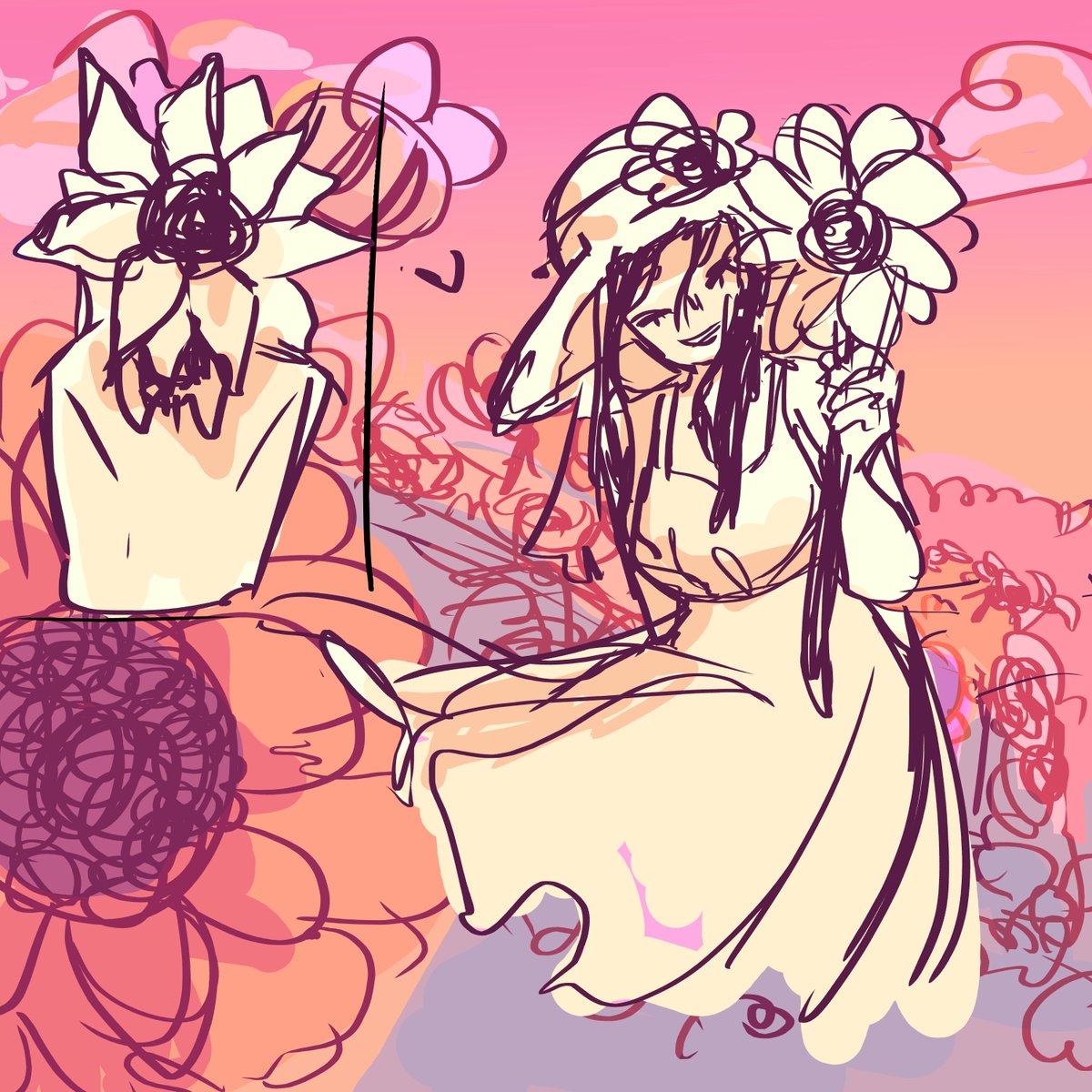 spitefulrats's tweet image. sunflower and their sun in the sky

#artph