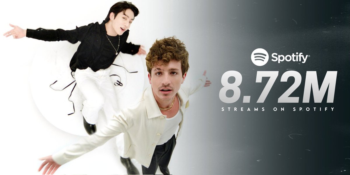 cpcharts's tweet photo. .@charlieputh and Jungkook's "Left And Right" received 8,721,387 streams on Spotify in the first day! https://t.co/IlRc9P85iF