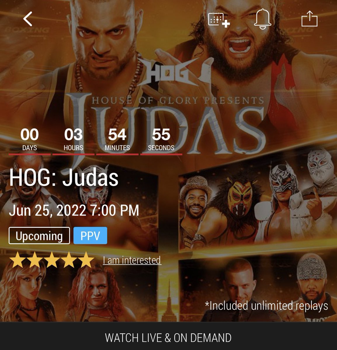 CharlesMas0n's tweet photo. I doubt any of you can afford it, but if by some miracle you can, order #HOGJudas on @FiteTV Tonight at 7pm https://t.co/Fj3OsfSQC5