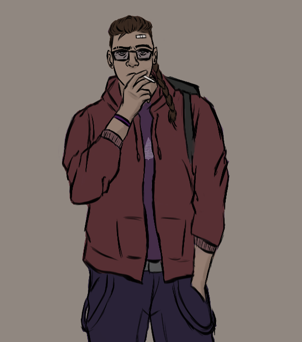 PolterZeitz's tweet photo. my #cityofmist ttrpg character, harper hastings - college student and rift of hellboy https://t.co/CNhKjx67II