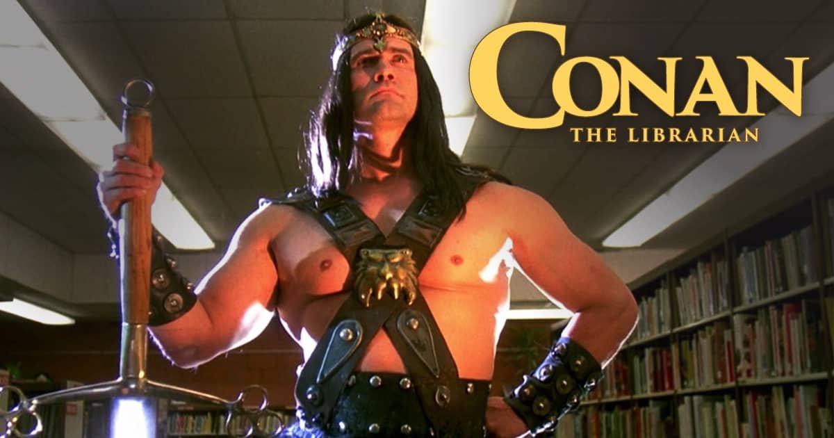 pitdesi's tweet photo. @TurnerNovak BRING BACK CONANN!

#imwithcoco but not sure what I can do about it
unless you mean conan the librarian... https://t.co/F88LdVDZwS