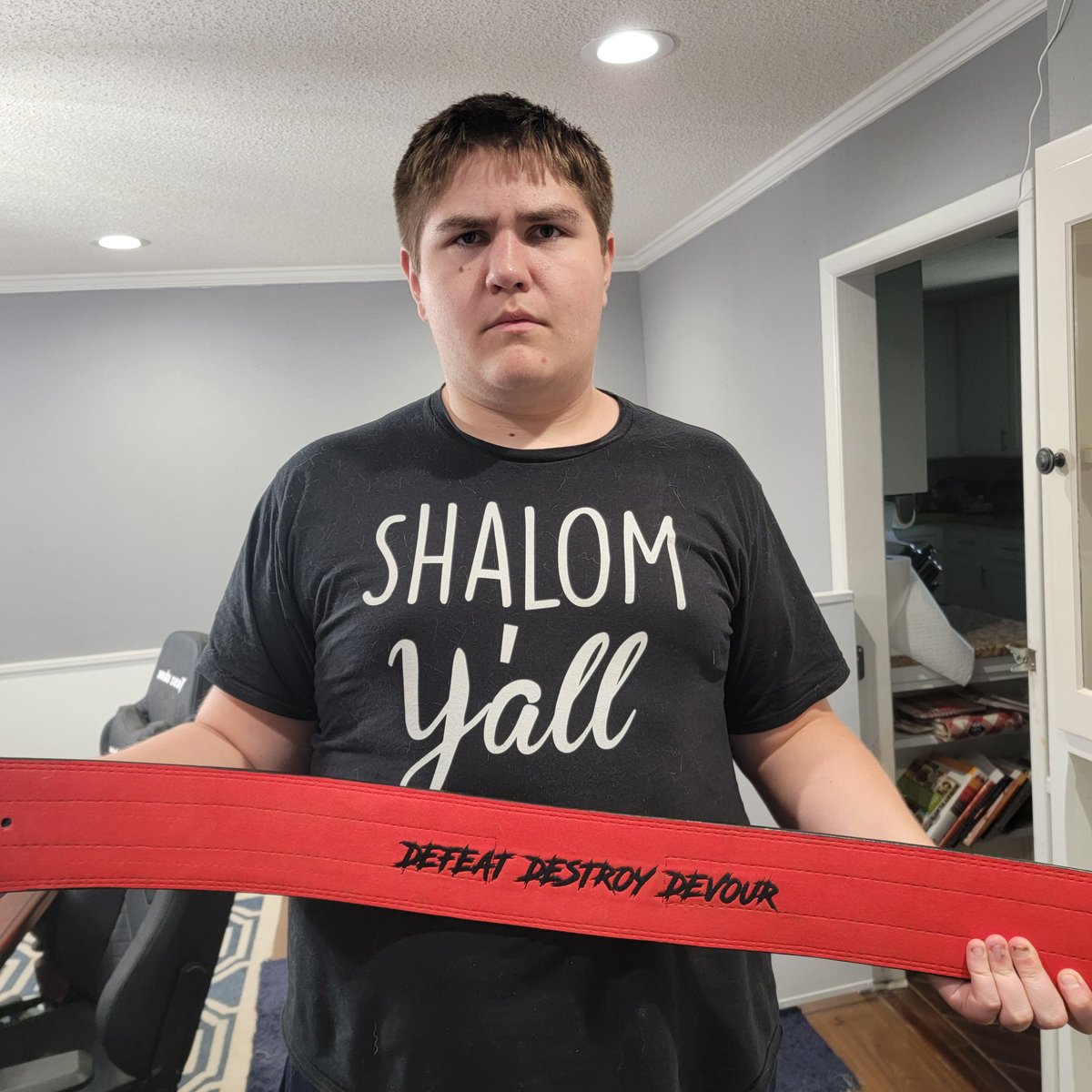 JWSchwartz2025's tweet photo. Big thank you to Cerberus Strength for getting my weight belt to me so fast!!! And it fits!!! Appreciate it a lot.
#defeatdestroydevour https://t.co/WXyDAwvuAU