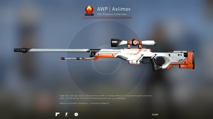 GrimzYoutube's tweet photo. $90 AWP | Asiimov

To Enter:

-RT
-Like this video: https://t.co/knO06qJcGB

(MUST SHOW PROOF OF LIKE WITH SCREENSHOT BELOW)

That's it!

ENDS IN A FEW DAYS! https://t.co/wsnw199vZD