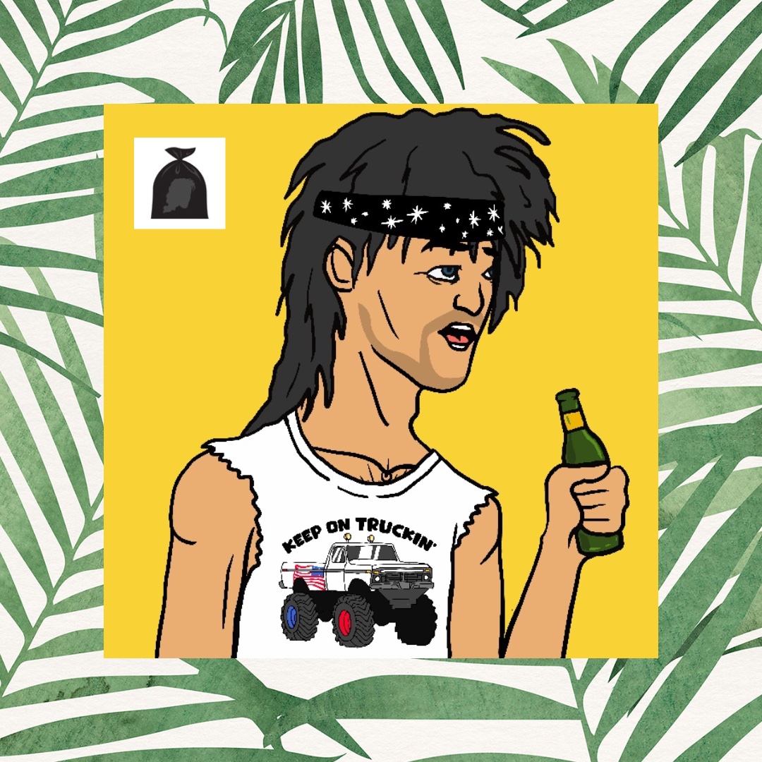 NfTrashbag's tweet photo. So, what's everyone up to this weekend? Whatever you're doing, it's always a good plan to rock the mullet! 
#mulletsforever
#TrashbagNFTs #NFTs #NFTCommunity 
https://t.co/s0YBBbMHMT  Coming soon to Opensea https://t.co/MtBuqZliEw