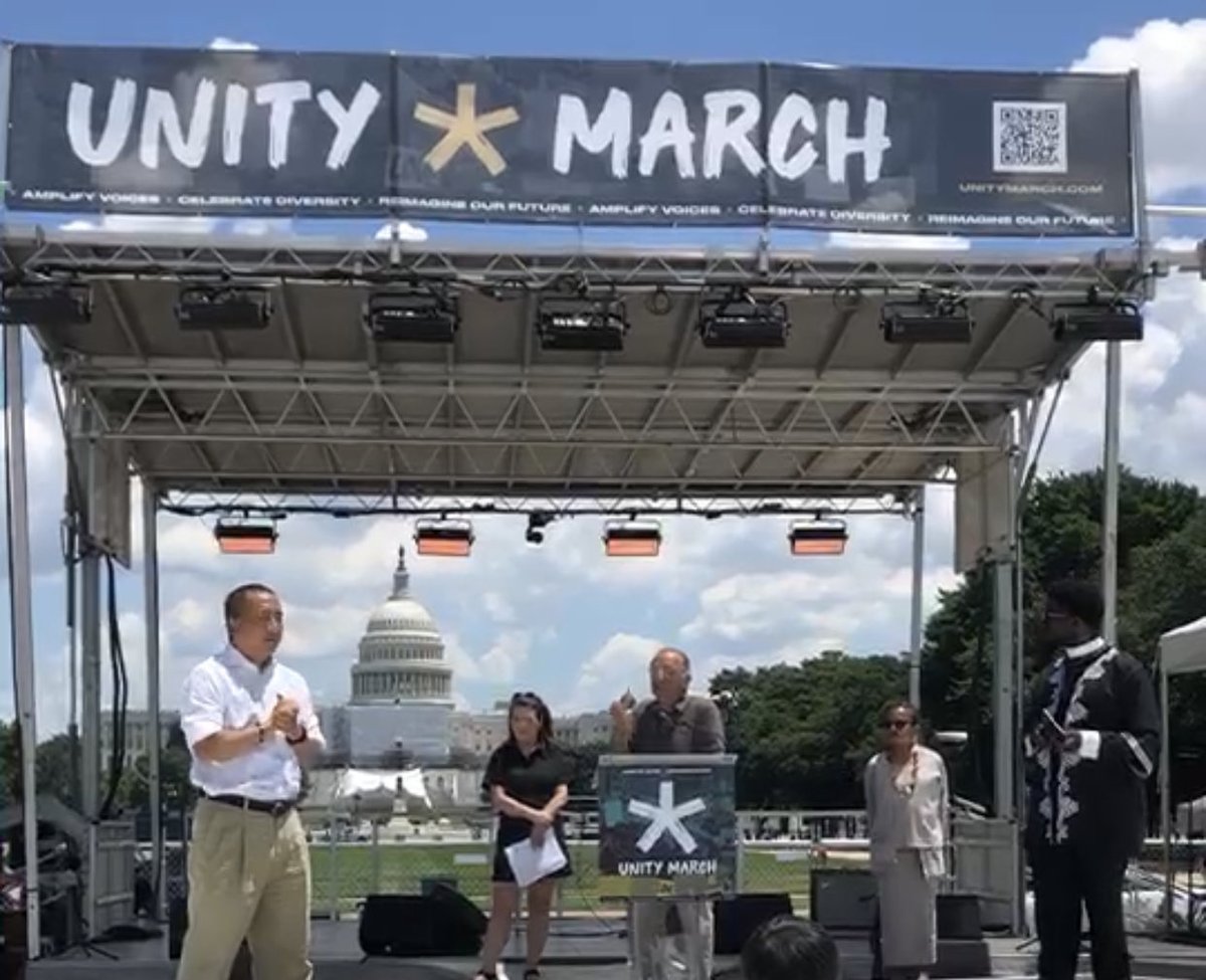 jjz1600's tweet photo. I had the honor to speak at today’s #UnityMarch22. We will always remember the support & protection we received from the #AAPI community after 9/11. They stood w/ us & we will always stand w/ them in the fight against hate & discrimination. https://t.co/8bj5RtIVhP