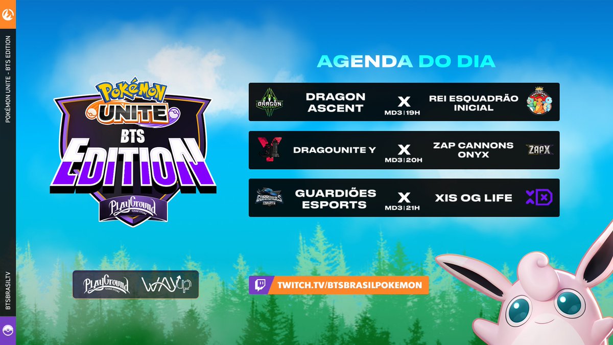 BTSBRpokemon's tweet photo. Boa tarde treinadores! 💚
Hoje os confrontos serão pelo grupo A, então preparem-se porque às 19h estaremos dando início a esse sabadão 👌
🗣 Com @porpatrick,@annagc_ , @kiarhagio e @Gikko1949
🟣 https://t.co/VrCvphE1sX
#PokemonUNITE #PokemonnaBTS https://t.co/4ZG8lbxNDa