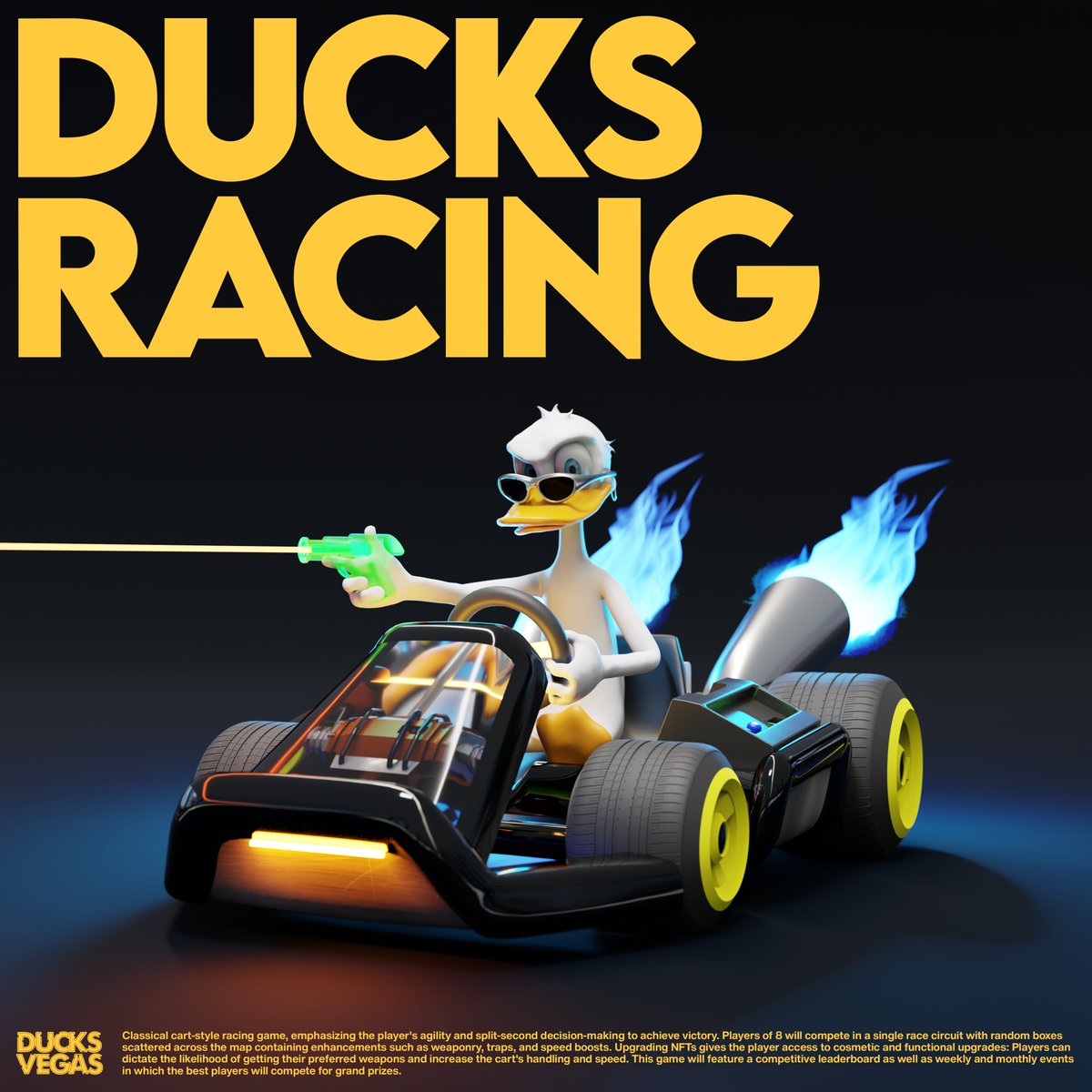 DucksVegas's tweet photo. Vroom Vroom, Race to the MOON 🌑
Ducks Racing P2E Coming Soon 🏁

We are happy to announce the first game in our Metaverse!

50 WL | Tell us what you think 👇 https://t.co/zd0S1jtJQk