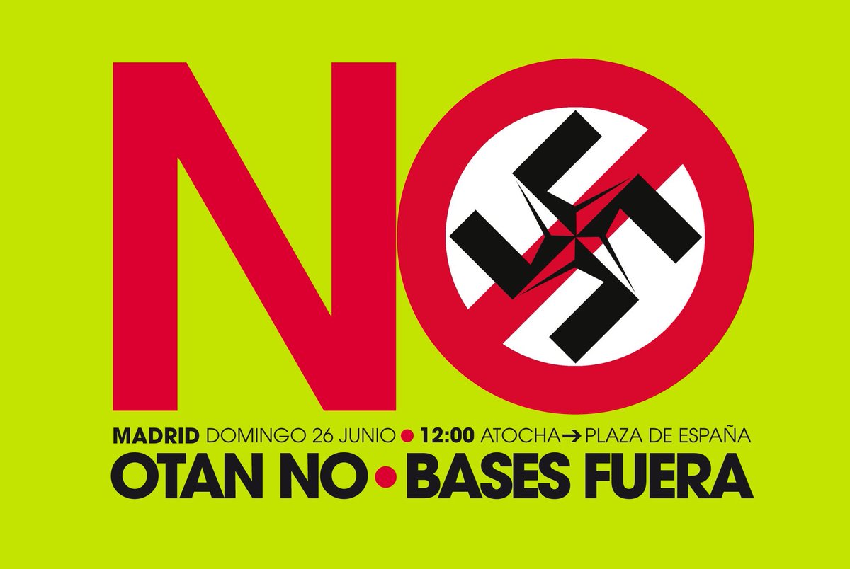 ¡Mañana nos vemos en Atocha a las 12:00! #OTANno26J