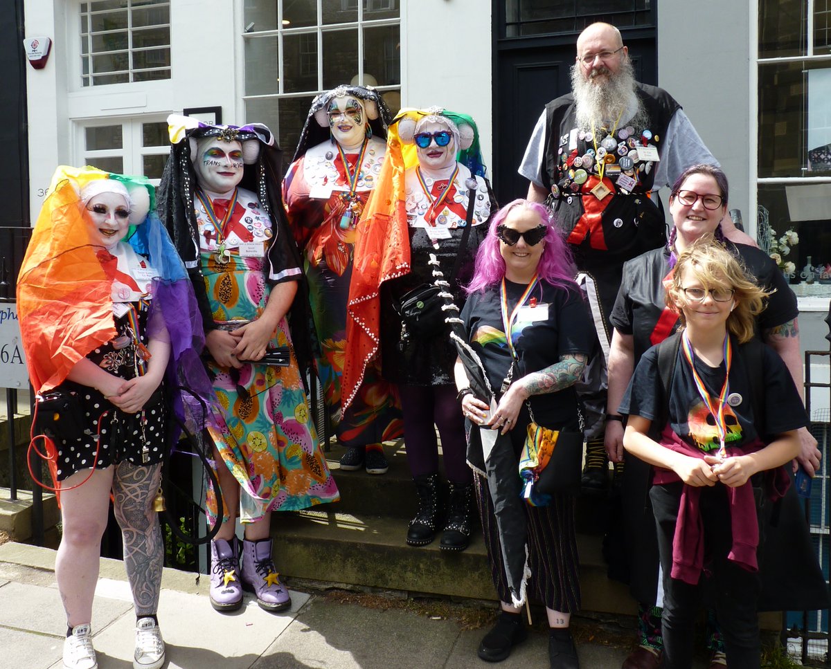 EdinburghOpi's tweet photo. Nuns on our way to @PrideEdinburgh today! https://t.co/n92RUnlqbd