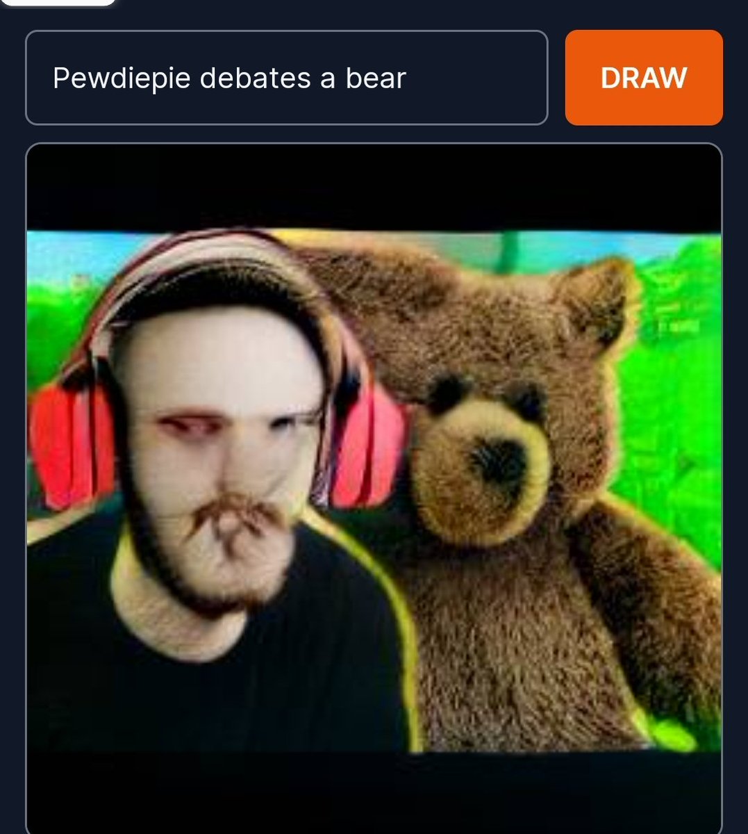 PDPIdeas's tweet photo. Pewdiepie should use Dall-E for his thumbnails https://t.co/kgi4lyh2WF