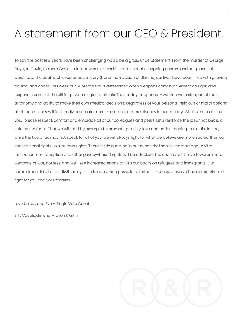 R&R partners tweet media