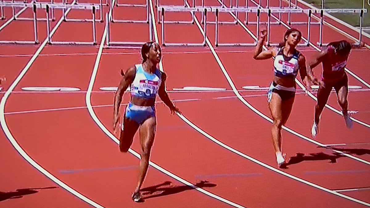 Clayton_Comets's tweet photo. US Champion again! Comets Alumna Keni Harrison @Ken_AYE_ claimed the 2022 100M Hurdle US title today in a world-leading time of 12.34 seconds! Keni will represent the 🇺🇸 at the World Championships next month. Congrats Keni, we are so proud of you! #CometsFamily @TownofClayton https://t.co/ANjJVrU9y0