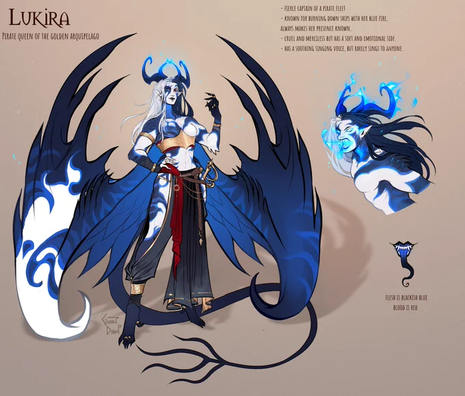 there she is 👁️✨ Luki, she's a notorious pirate captain 