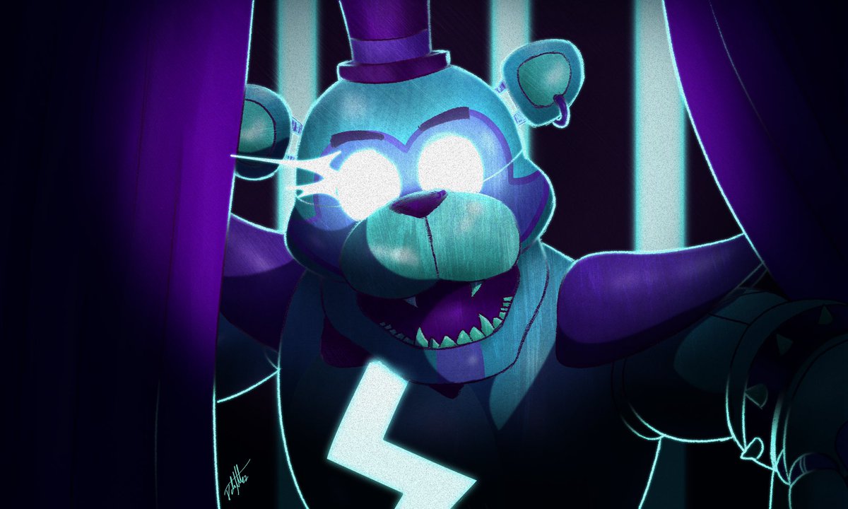 Doberart's tweet photo. Hey there, superstar! #fnafsecuritybreach #FNAF #securitybreach https://t.co/X7BImNvaba