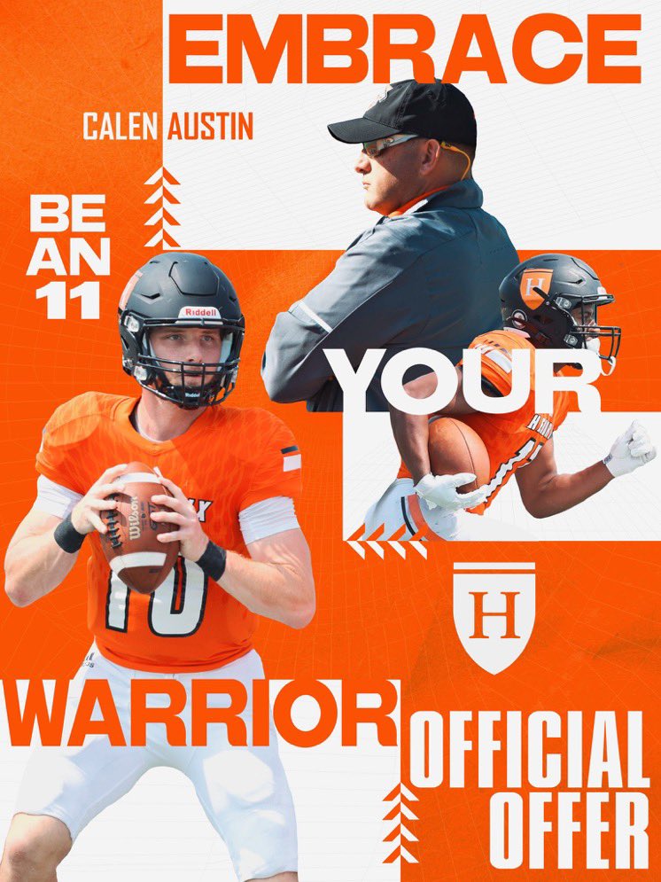 calenaustin1's tweet photo. I am blessed to receive my first offer from Hendrix College!!🧡🤍 @HendrixFootball @RussHeidiSLC @ReedHeim @kylekeese @mike_gallegos16 @DentonGuyer_FB @TrustMyEyesO @FlightSkillz https://t.co/OamNwRshgb