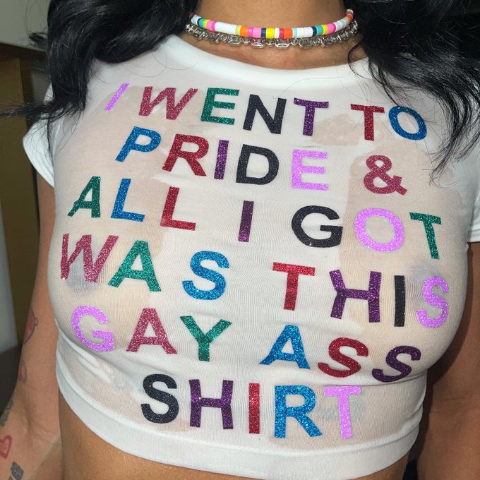 1 pic. I WENT TO PRIDE AND ALL I GOT WAS THIS GAY ASS SHIRT 🤪🤪🤪🤪🏳️‍🌈🏳️‍🌈🏳️‍🌈🏳️‍🌈🏳️‍🌈😍😍😍😍❤️‍🔥❤️‍🔥❤️‍🔥🆑🆑🆑🆑🆑🌎🌎🌎🌎🌎🌎