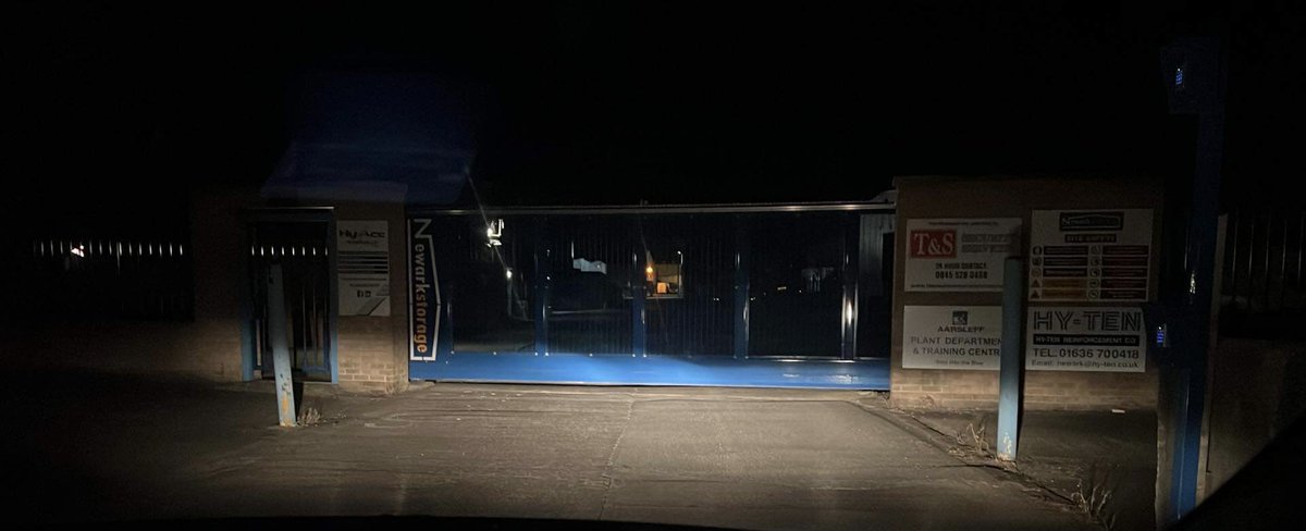 TSLeisureSecuri's tweet image. Newark Storage site check after Newark Sports &amp;amp; Fitness Centre #securityresponse #mobilesecurity #security2022