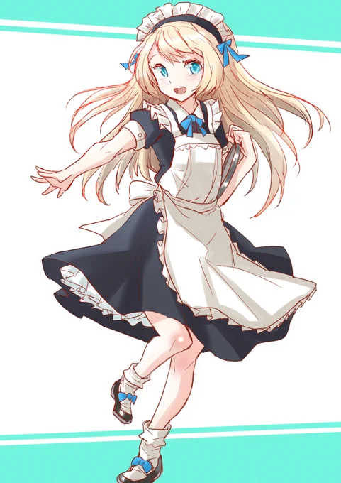 メイドさんなジャーヴィスちゃん描きました
お世話してくれるそうです 