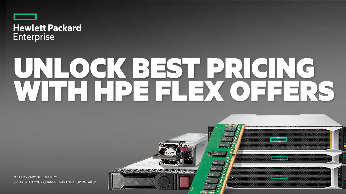 HPE_Compute's tweet photo. Flex your spending power! HPE Flex Offers put HPE servers, storage, and networking in your hands quickly at great prices. Check out these #SMB-ready configurations today! HPE. Your silent partner. #HPEServer #SmallBusiness #tech https://t.co/iBiYF4Tc02 https://t.co/1xuMUDmoif