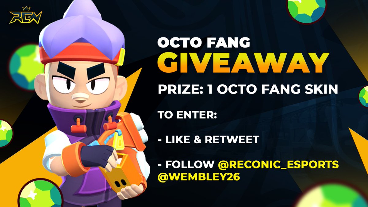 To celebrate the Brawl Talk, we will be hosting an #OctoFangGiveaway 

To enter:
✅Follow <a href="/ReconicEsports/">Reconic Esports</a> &amp; @Wembley26 
❤️Like
🔁Retweet

Winner announced when skin is released