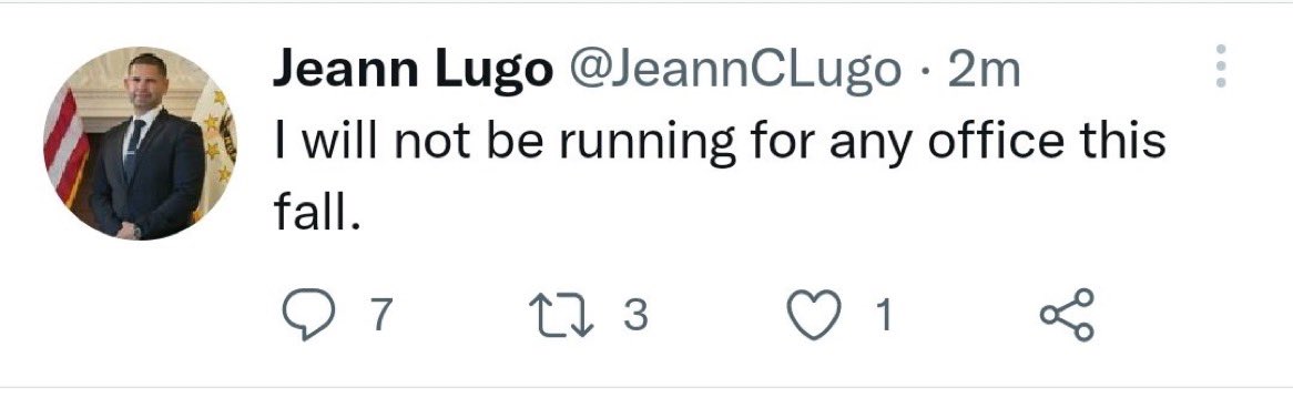 Shannon Watts on Twitter: "Jeann Lugo, a Rhode Island police officer and  Republican state senate candidate, punched his opponent last night during a  Roe rally. He hasn't been arrested, but is on