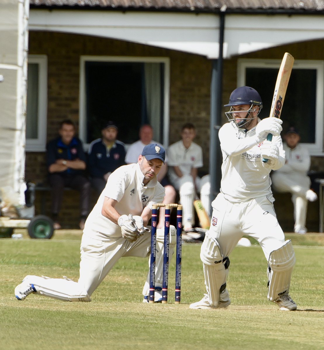 Sam McCardell, who carried his bat after scoring 11 runs from 11 balls for @nettleham_cc against @grimsbyTown_cc at Mulsanne Park. The Nettles won by 102 runs. More photos will be posted on my Facebook page.