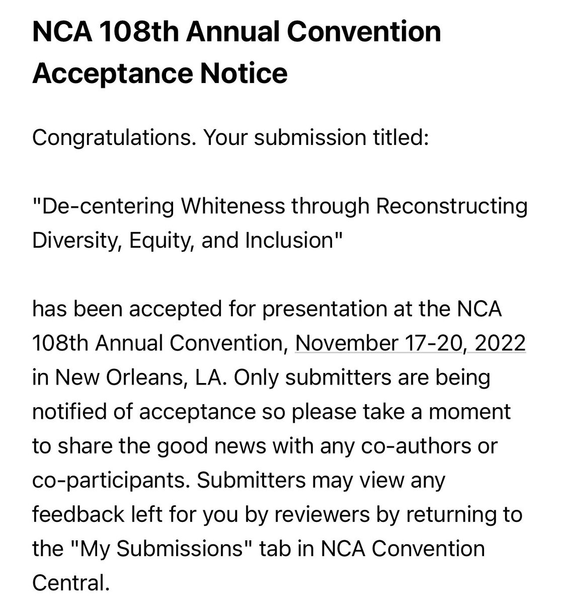Reeham R. Mohammed (@reehamrmohammed) on Twitter photo National Communication Association, Here I come 🤩. A collaboration with my smart friend <a href="/coreyreutlinger/">Corey Reutlinger, PhD</a> 🤩 National Communication Association, Here I come 🤩. A collaboration with my smart friend <a href="/coreyreutlinger/">Corey Reutlinger, PhD</a> 🤩
