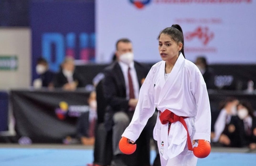 ¡El karate🇨🇱 entrega su primera presea! 
Fernanda Vega🥋 🇨🇱 consiguió medalla de bronce 🥉 en la Categoría -50 Kilos, sumando una nueva alegría a nuestros país en los Juegos #Bolivarianos2022 🇨🇴. #ChileCompite