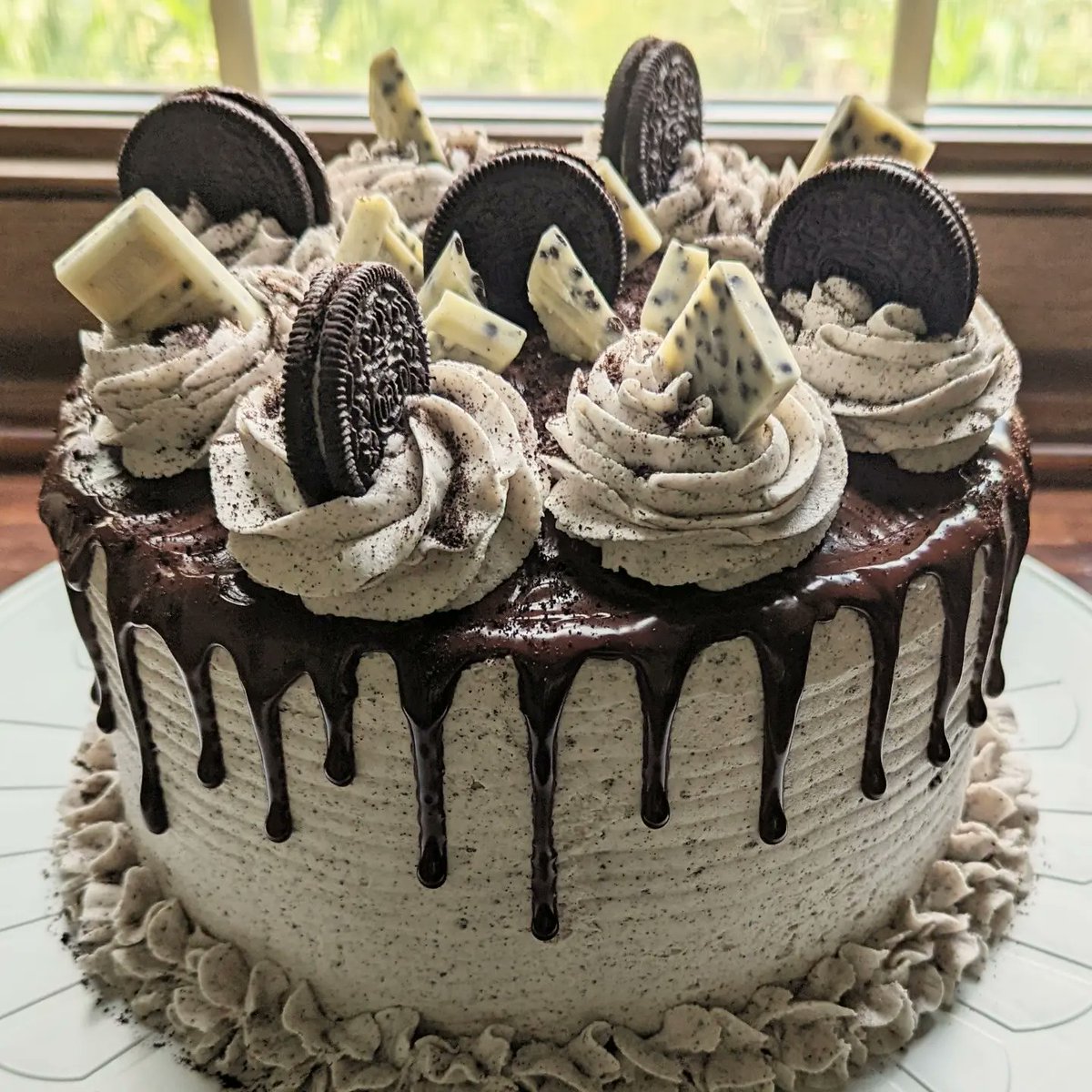 apaulchell's tweet photo. I made my boy a birthday cake! ("Cookies-n-Cream" themed) He'll be turning 16 tomorrow. Where has the time gone? https://t.co/36UKwLB1fz