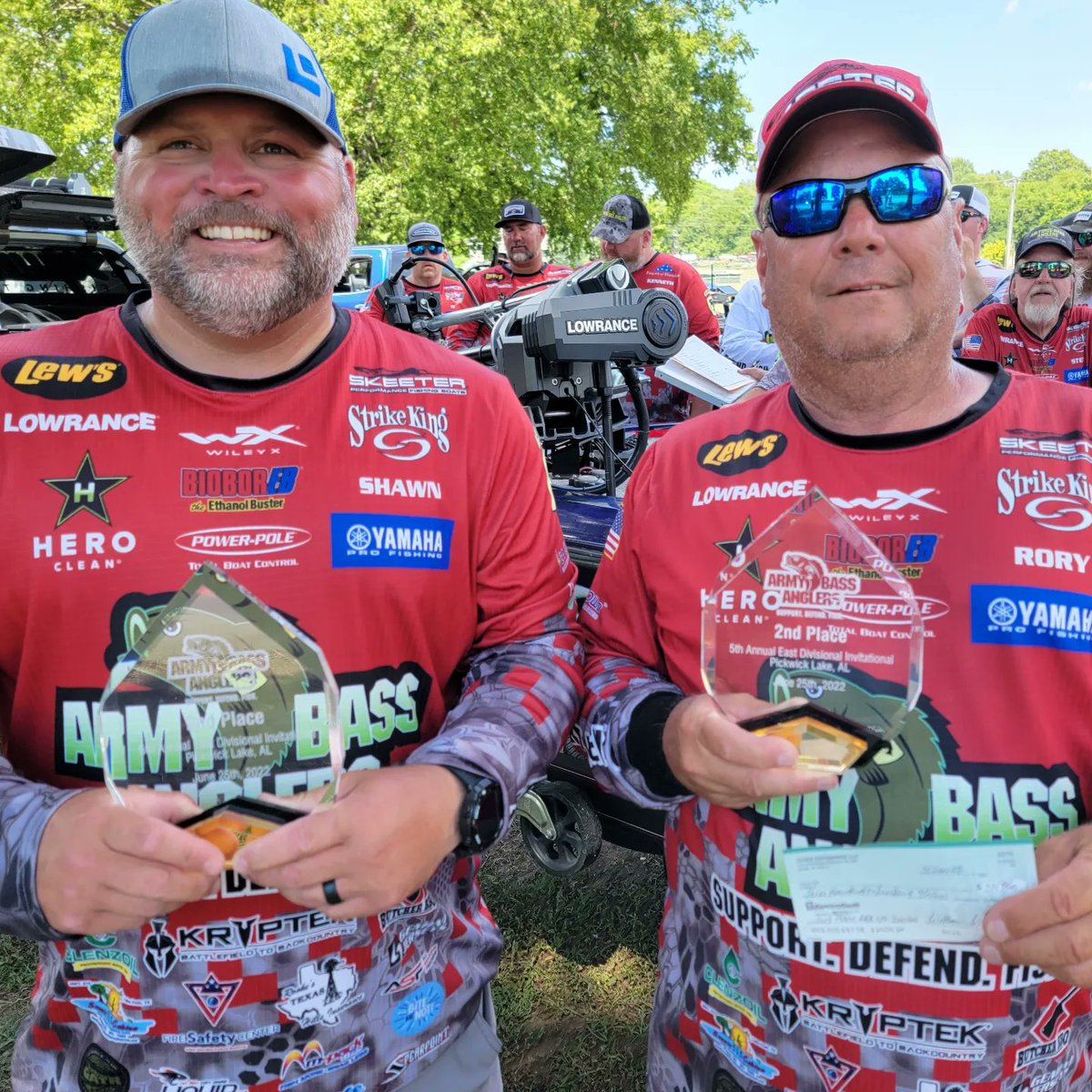 ArmyBassAnglers's tweet image. Congrats to the winners of the 2022 #ArmyBassAnglers  East Coast Invitational. What a great turnout--HOOAH! #SupportDefendFish