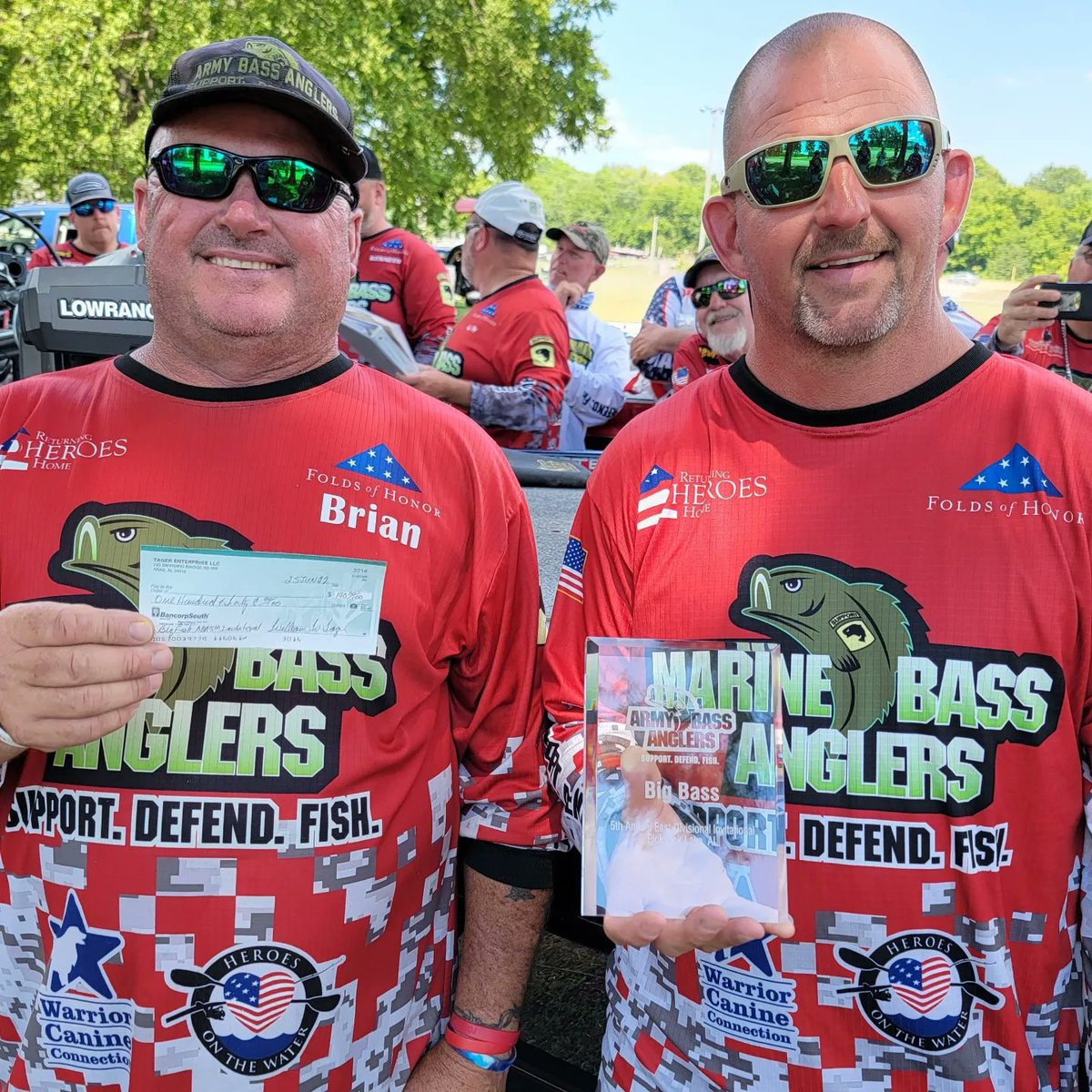 ArmyBassAnglers's tweet image. Congrats to the winners of the 2022 #ArmyBassAnglers  East Coast Invitational. What a great turnout--HOOAH! #SupportDefendFish