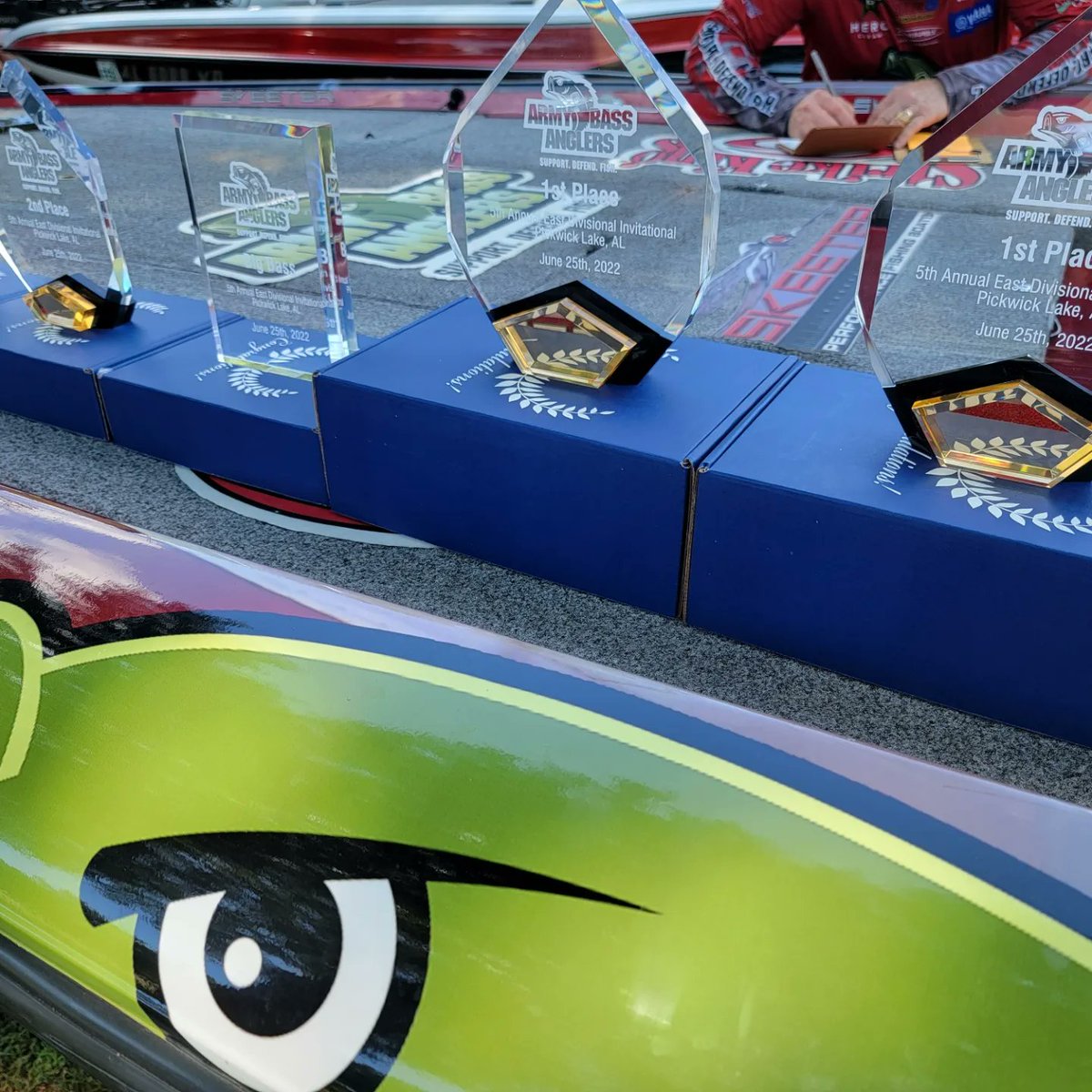 ArmyBassAnglers's tweet image. Congrats to the winners of the 2022 #ArmyBassAnglers  East Coast Invitational. What a great turnout--HOOAH! #SupportDefendFish